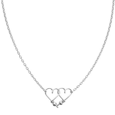 Smooth Inseparable necklace - 925 solid silver and silver chain