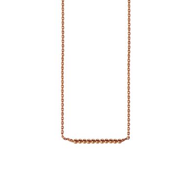 Perlisian-Halskette Nr. 11 - 14 Karat Roségold-Füllung, rosévergoldete Kette und Perlen