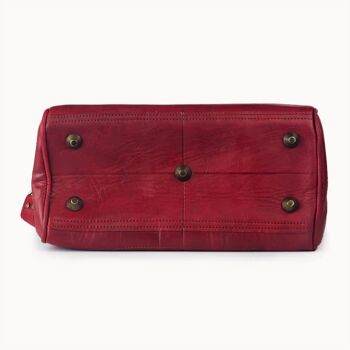 Sac en cuir "Petit" rouge 3