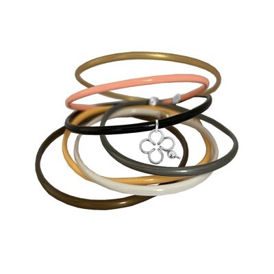 Settimanale Lucky Autumn - Argento 925 massiccio e collegamento in plastica