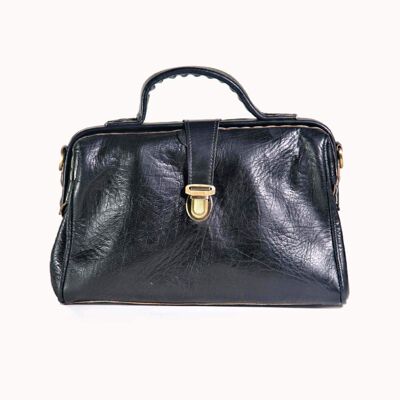 Leather Bag "Petit" black