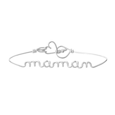 Smooth Maman bangle - Sterling silver 925