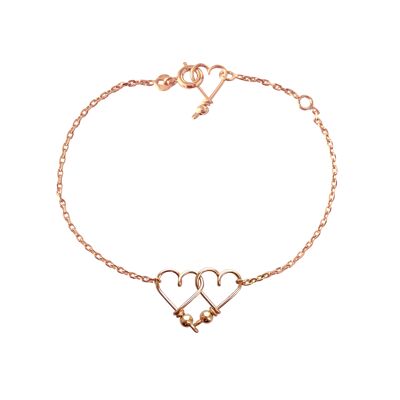 Smooth Inseparables chain bracelet -14k rose goldfilled and rose gold plated chain