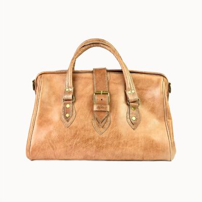 Borsa in pelle 'Docteur' naturale