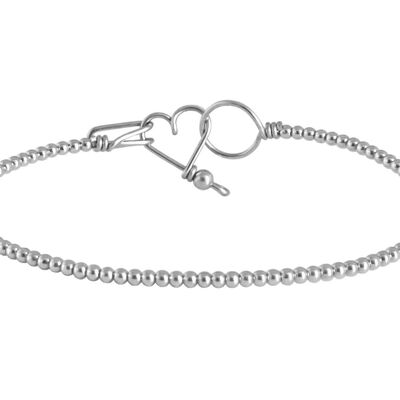 Perlisien Comtesse bangle - 925 sterling silver and pearls