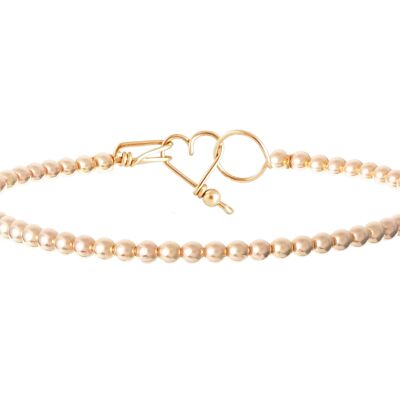 Brazalete Perlisien Marquise - Goldfilled rosa de 14k y perlas