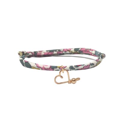 Mon Coeur Liberty bracelet - 14k rose goldfilled and liberty link