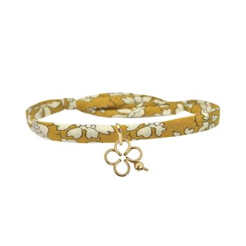 Bracelet Mon Trèfle Liberty -Goldfilled 14 carats et lien liberty 2