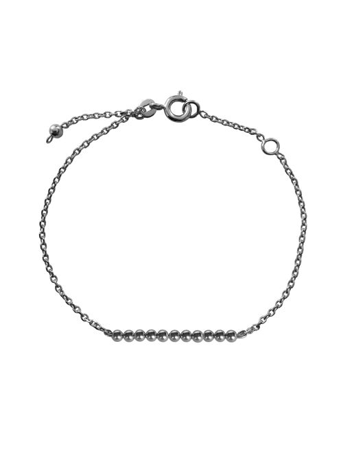 Bracelet Perlisien n°11 -Argent massif 925 et perles