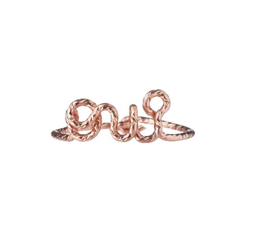 Bague Oui sparkle -Goldfilled 14 carats rose