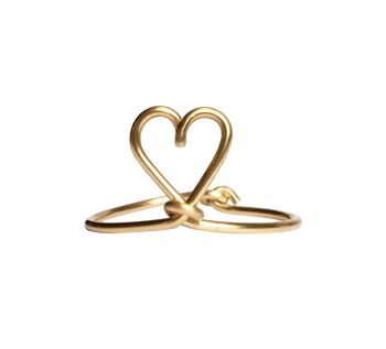 Bague Paris mon Amour lisse -Goldfilled 14 carats 2