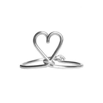 Bague Paris mon Amour lisse -Argent massif 925