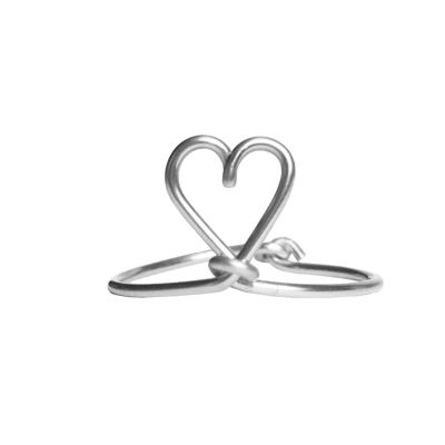 Smooth Paris mon Amour ring - Sterling silver 925