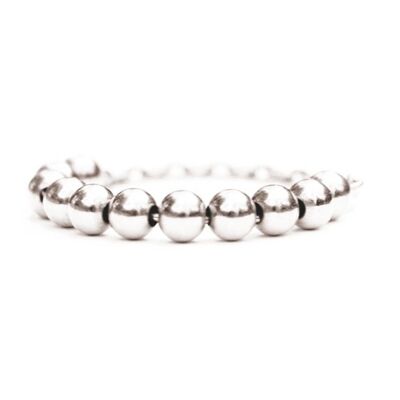 Perlisienne-Ring Nr. 11 - Perlen und Kette aus massivem Silber 925