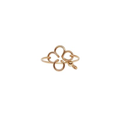 My Clover Bangle Ring -Goldfilled 14k Rose Gold Plated