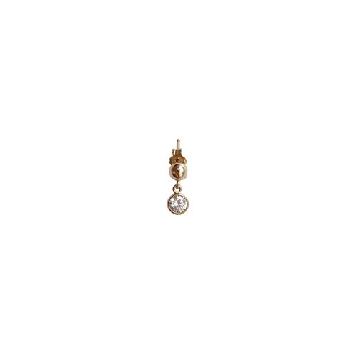 Boucle d'oreille mini Vendôme -Goldfilled rose 14 carats
