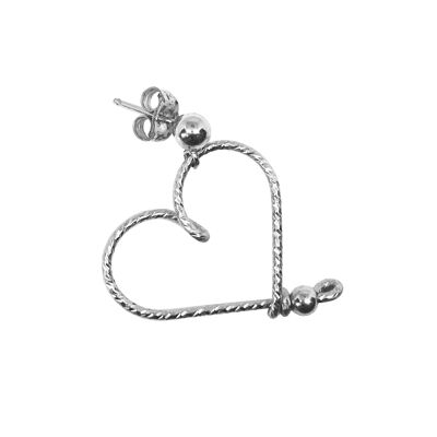 Mon Coeur sparkle earring - Sterling silver 925