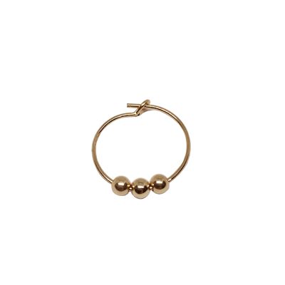 Perlisienne earring n°3 -Goldfilled 14 carat rose gold plated and pearls