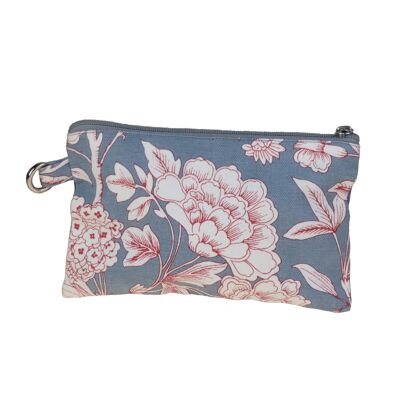 Blue Heritage cotton pouch