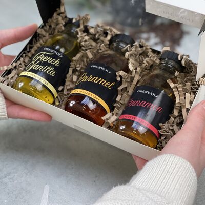 Coffee Syrup | Classic Selection Box | Caramel, Cinnamon and French Vanilla