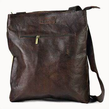 Sac en cuir "Bibi" marron 2