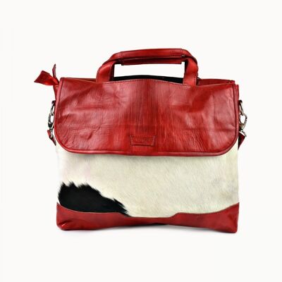 Leather Bag "Rana" red