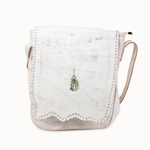 Leren Tas 'Pandora' wit