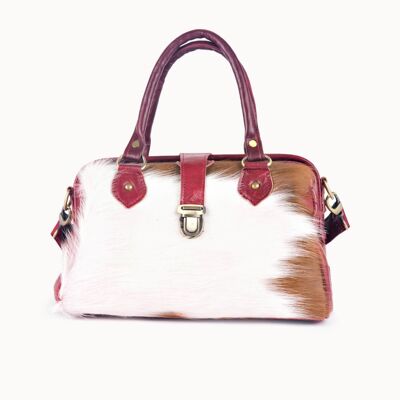 Leather Bag 'Frou' red