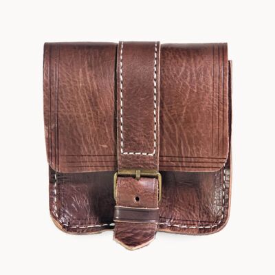 Leather bag "Pico" brown