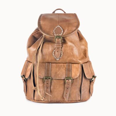 Leather Backpack "Heidi" natural