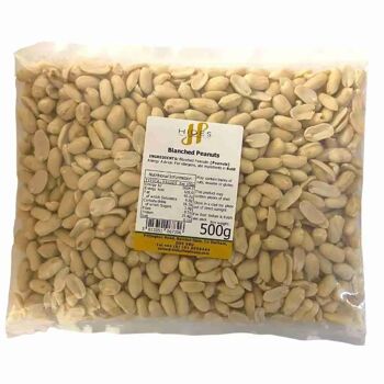 Cacahuètes blanchies en vrac 500g 1