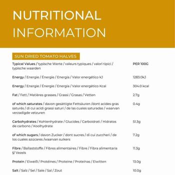 Moitiés de Tomates Séchées Vrac 1kg 2