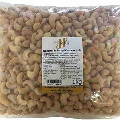 Geröstete und gesalzene Cashewnüsse 1kg