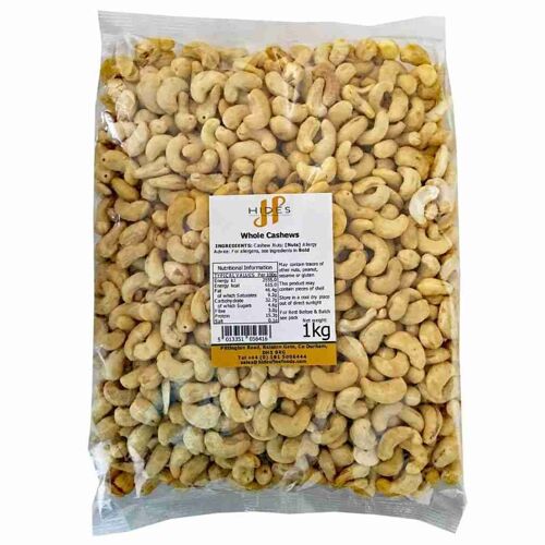 Bulk Whole Cashews 1kg