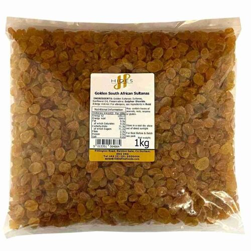 Bulk Golden South African Sultanas (1kg)