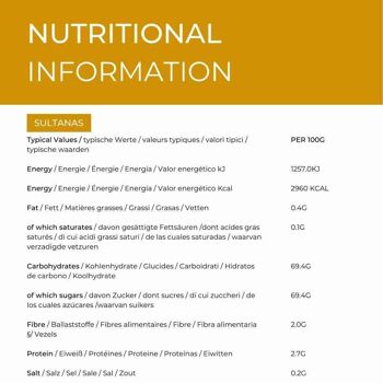 Sultanines en vrac 1kg 2
