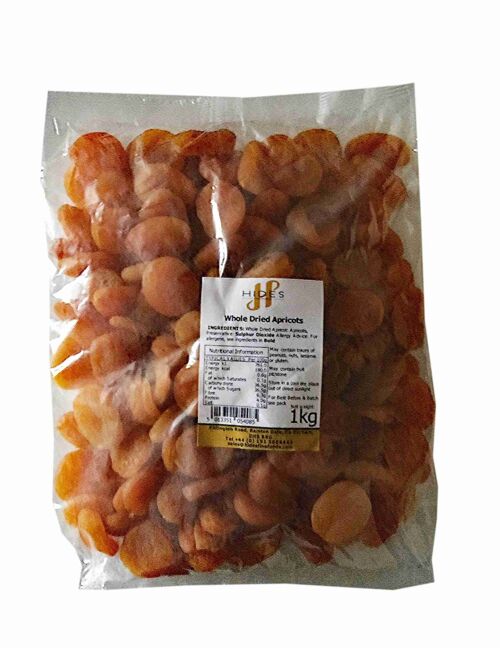 Bulk Whole Dried Apricots 1kg