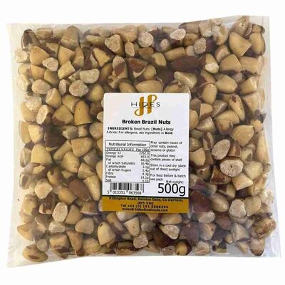 Nueces de Brasil partidas a granel 500g