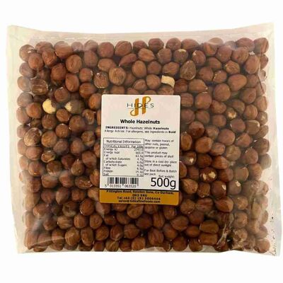 Bulk Whole Hazelnuts 500g