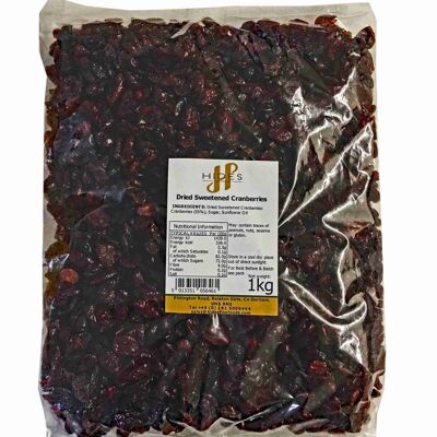 Massengetrocknete gesüßte Cranberries 1kg