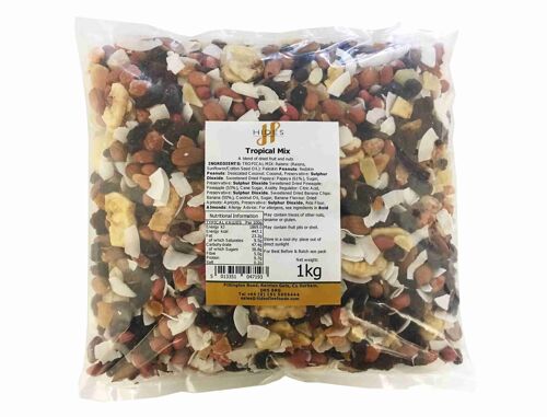 Bulk Tropical Mix A Blend of Dried Fruit and Nuts 1kg