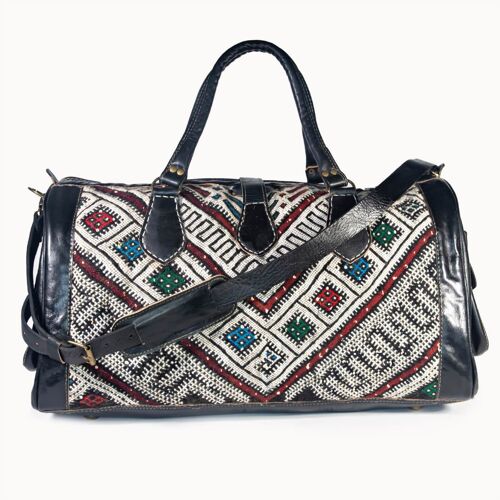 Leren Tas ‘Kilim X’ zwart