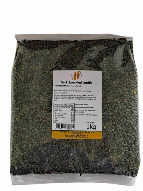Bulk Dark Speckled Lentils (Puy Type) 1kg
