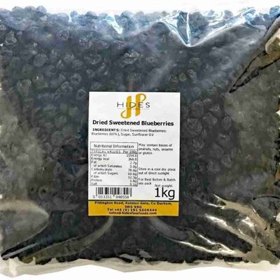 Massengetrocknete gesüßte Blaubeeren (1kg)