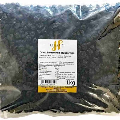 Bulk Dried Sweetened Blueberries (1kg)