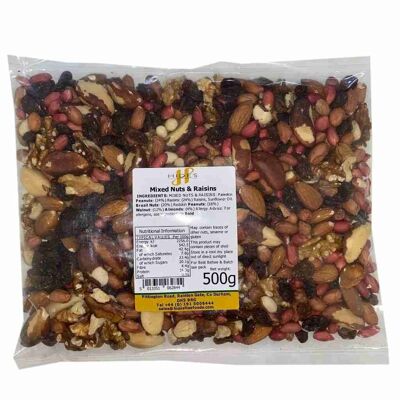 Mélange de noix et raisins secs en vrac 500g