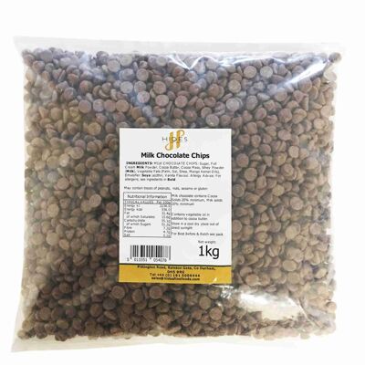 Bulk Milk Chocolate Chips 1kg