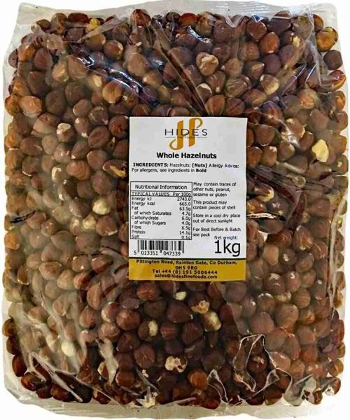 Bulk Whole Hazelnuts (1kg)