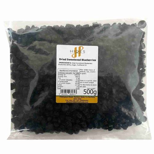 Bulk Dried Sweetened Blueberries 500g