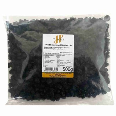 Massengetrocknete gesüßte Blaubeeren 500g